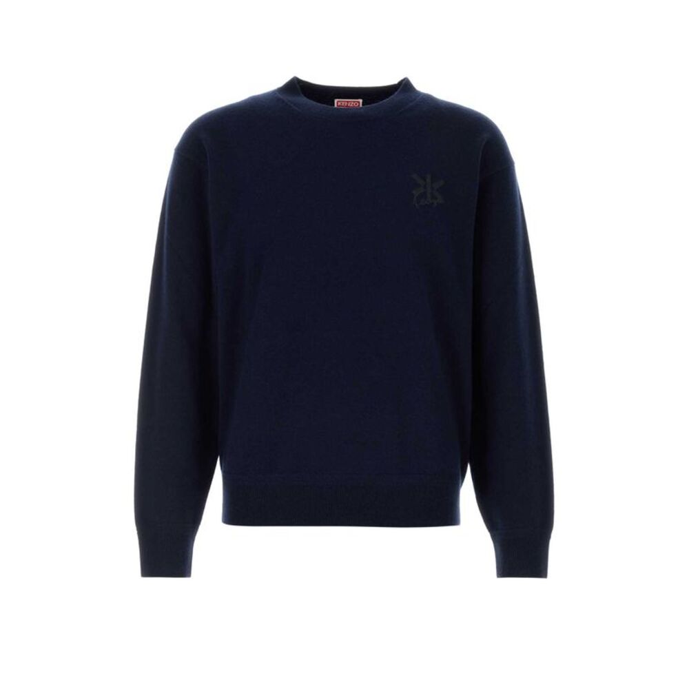 Kenzo Men Midnight Bue Wool Blend Sweater